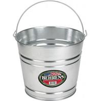 Behrens Manufacturing - Galvanized Steel Pail - Silver - 10 Quart Behrens Manufacturing - Galvanized Steel Pail - Silver - 10 Quart