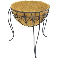Panacea Products - Plant Stand With Liner & Finial - Black - 16 Inch Panacea Products - Plant Stand With Liner & Finial - Black - 16 Inch