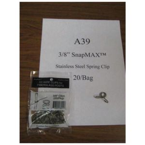 Geotek - Rod Post Clips - Silver - 3/8 Inch Geotek - Rod Post Clips - Silver - 3/8 Inch