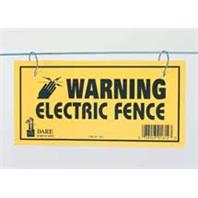 Dare Products - Electric Fence Warning Sign - Yellow - 3 Pack Dare Products - Electric Fence Warning Sign - Yellow - 3 Pack