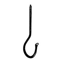 Hookery - Ceiling Hook - Black - 5 Inch Hookery - Ceiling Hook - Black - 5 Inch