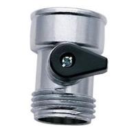 Melnor - Metal Hose Shut-Off - Chrome Melnor - Metal Hose Shut-Off - Chrome