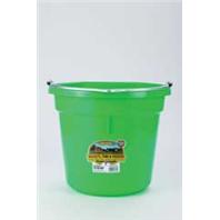 Miller Mfg - Flat Back Plastic Bucket - Lime Green - 20 Quart Miller Mfg - Flat Back Plastic Bucket - Lime Green - 20 Quart