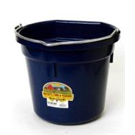 Miller Mfg - Flat Back Plastic Bucket - Navy - 20 Quart Miller Mfg - Flat Back Plastic Bucket - Navy - 20 Quart