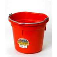 Miller Mfg - Flat Back Bucket - Red - 20 Quart Miller Mfg - Flat Back Bucket - Red - 20 Quart