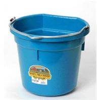 Miller Mfg - Flat Back Plastic Bucket - Teal - 20 Quart Miller Mfg - Flat Back Plastic Bucket - Teal - 20 Quart