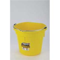 Miller Mfg - Flat Back Plastic Bucket - Yellow - 20 Quart Miller Mfg - Flat Back Plastic Bucket - Yellow - 20 Quart