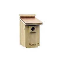 Audubon/Woodlink - Cedar Wood Bluebird House with Copper Roof - Tan - 9 x 7.25 x 13.5 Inch Audubon/Woodlink - Cedar Wood Bluebird House with Copper Roof - Tan - 9 x 7.25 x 13.5 Inch