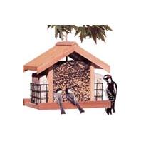 Perky Pet - Deluxe Cedar Chalet Feeder - 5 Pound Perky Pet - Deluxe Cedar Chalet Feeder - 5 Pound