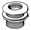 Lifegard Aquatics - Threaded Bulkhead Fitting - 2 Inch Lifegard Aquatics - Threaded Bulkhead Fitting - 2 Inch