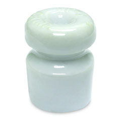 Woodstream Zareba - Zareba Single Groove Wood Post Ceramic Insulator - White - 25 Pack Woodstream Zareba - Zareba Single Groove Wood Post Ceramic Insulator - White - 25 Pack