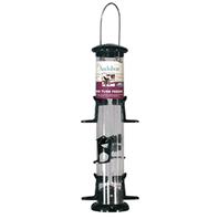 Audubon/Woodlink - Mixed Seed Seed Tube - Clear/Green - 1.5 Lb Capacity Audubon/Woodlink - Mixed Seed Seed Tube - Clear/Green - 1.5 Lb Capacity