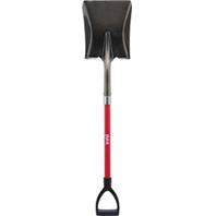 Bond Manufacturing - D-Handle Fiberglass Square Point Shovel - Red Bond Manufacturing - D-Handle Fiberglass Square Point Shovel - Red