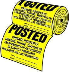 Hy-Ko - 100-Piece Tyvek Sign Roll - Yellow Hy-Ko - 100-Piece Tyvek Sign Roll - Yellow