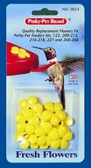Perky Pet - Small Flowers Replacement For Hummingbird Feeders - Yellow 9 Pack Perky Pet - Small Flowers Replacement For Hummingbird Feeders - Yellow 9 Pack