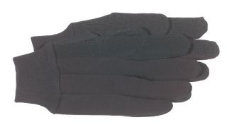 Boss Manufacturing - Plastic Dot Jersey Glove - Brown - Large Boss Manufacturing - Plastic Dot Jersey Glove - Brown - Large