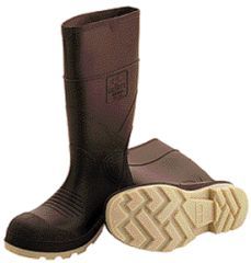 Tingley Rubber - Pvc Knee High Boots With Plain Toe - Brown - Size 9 Tingley Rubber - Pvc Knee High Boots With Plain Toe - Brown - Size 9